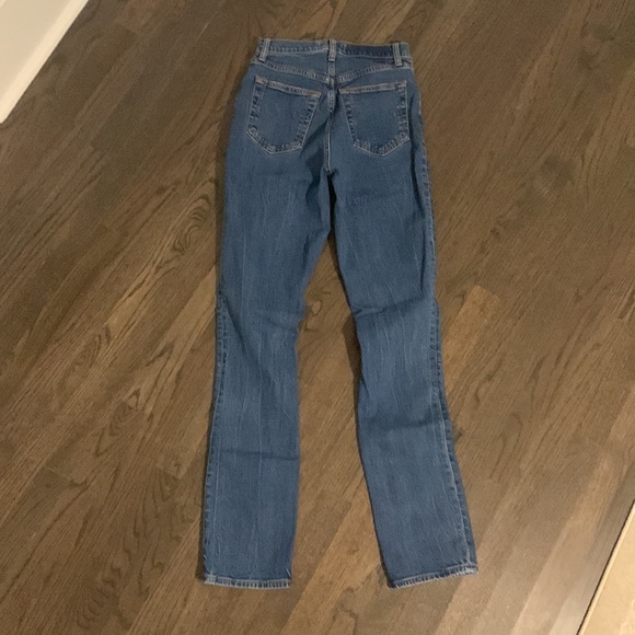 Abercrombie The 90s Slim Straight Ultra High Rise Jean, Curve Love - Picture 5 of 6